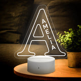 A-Z 26 Letters LED Lamp Custom Baby Name Night Light Gift for Child