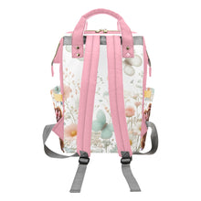 Load image into Gallery viewer, Baby Girl Pink Bows Meadow and Butterflies Diaper Bag Backpack