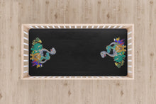 Load image into Gallery viewer, Designer Jersey Fitted Crib Sheet - Dinosaur Friends