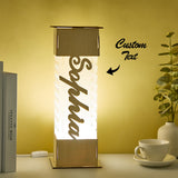 Personalized LED Lamp Custom Baby Name Wooden Acrylic Night Light Birthday Gift