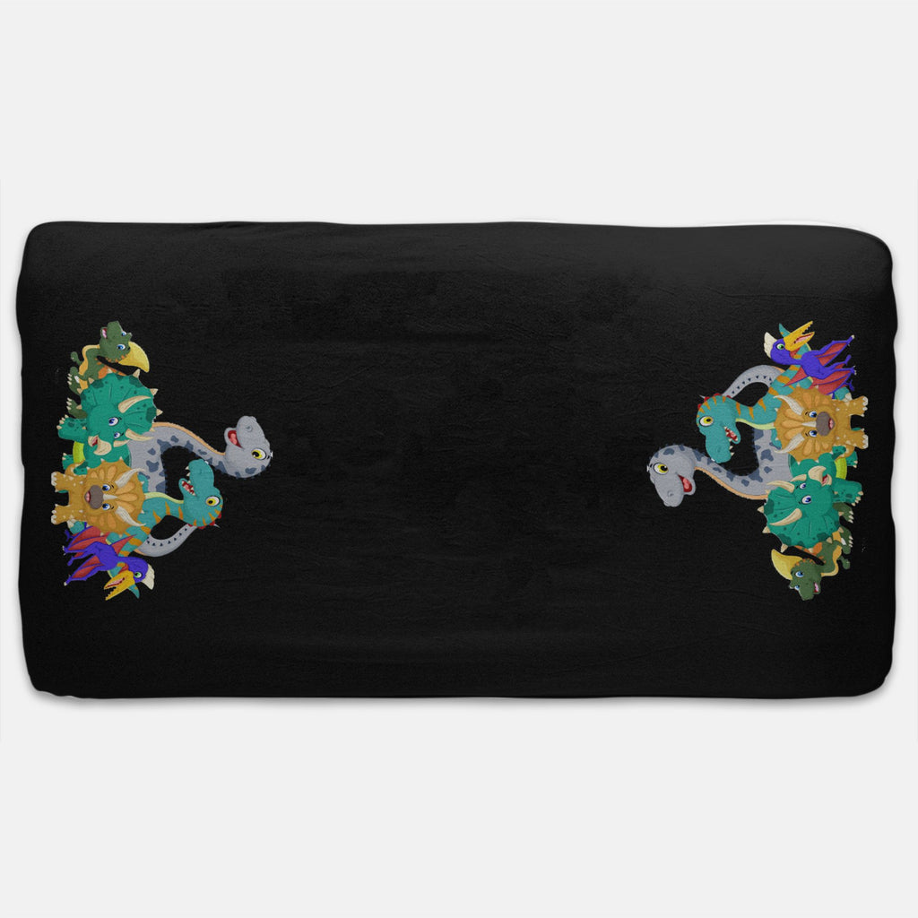 Designer Jersey Fitted Crib Sheet - Dinosaur Friends