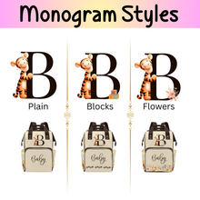 Load image into Gallery viewer, Tigger Monogram Classic Diaper Bag Backpack