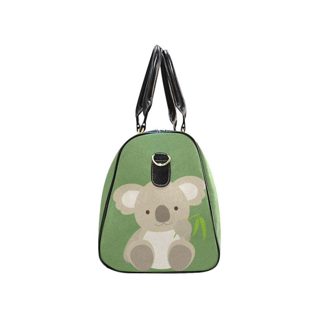 Custom Diaper Tote Bag | Adorable Cartoon Koala Bear With Personalized Heart Name - Diaper Travel Tote Bag