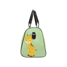Load image into Gallery viewer, Custom Diaper Tote Bag | Adorable Cartoon Giraffe On Light Green - Diaper Travel Bag
