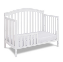Load image into Gallery viewer, AFG Baby Furniture Kali II 4-in-1 Convertible Crib with Toddler Guardrail; White
