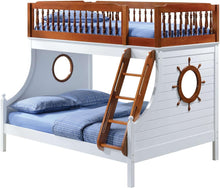 Load image into Gallery viewer, ACME Farah Bunk Bed (Twin/Full) in Oak &amp; White