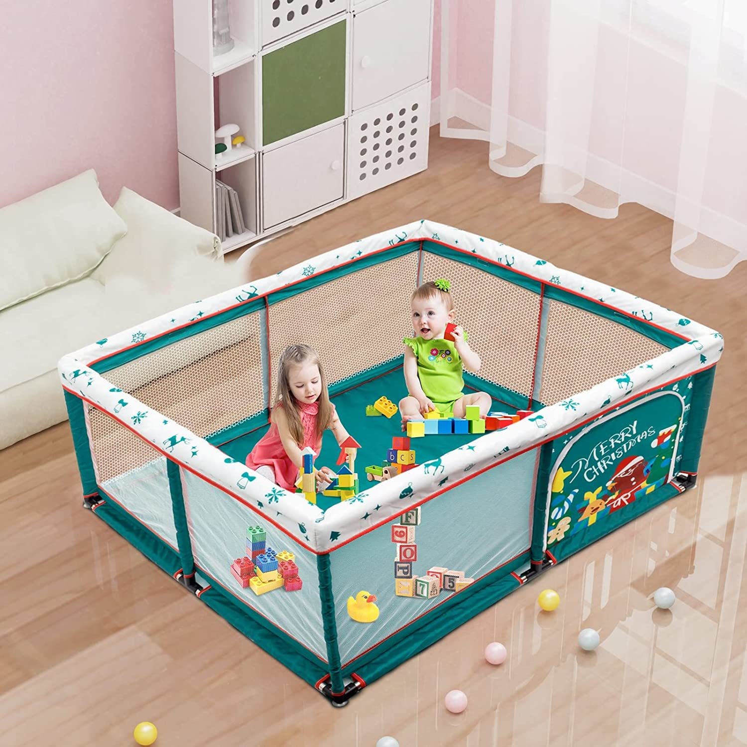 Baby Playpen Portable Activity Center Play Yard Indoor Outdoor