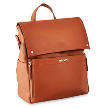 Load image into Gallery viewer, MoDRN Charli Diaper Bag in Cognac, Convertible Backpack with Adjustable Straps