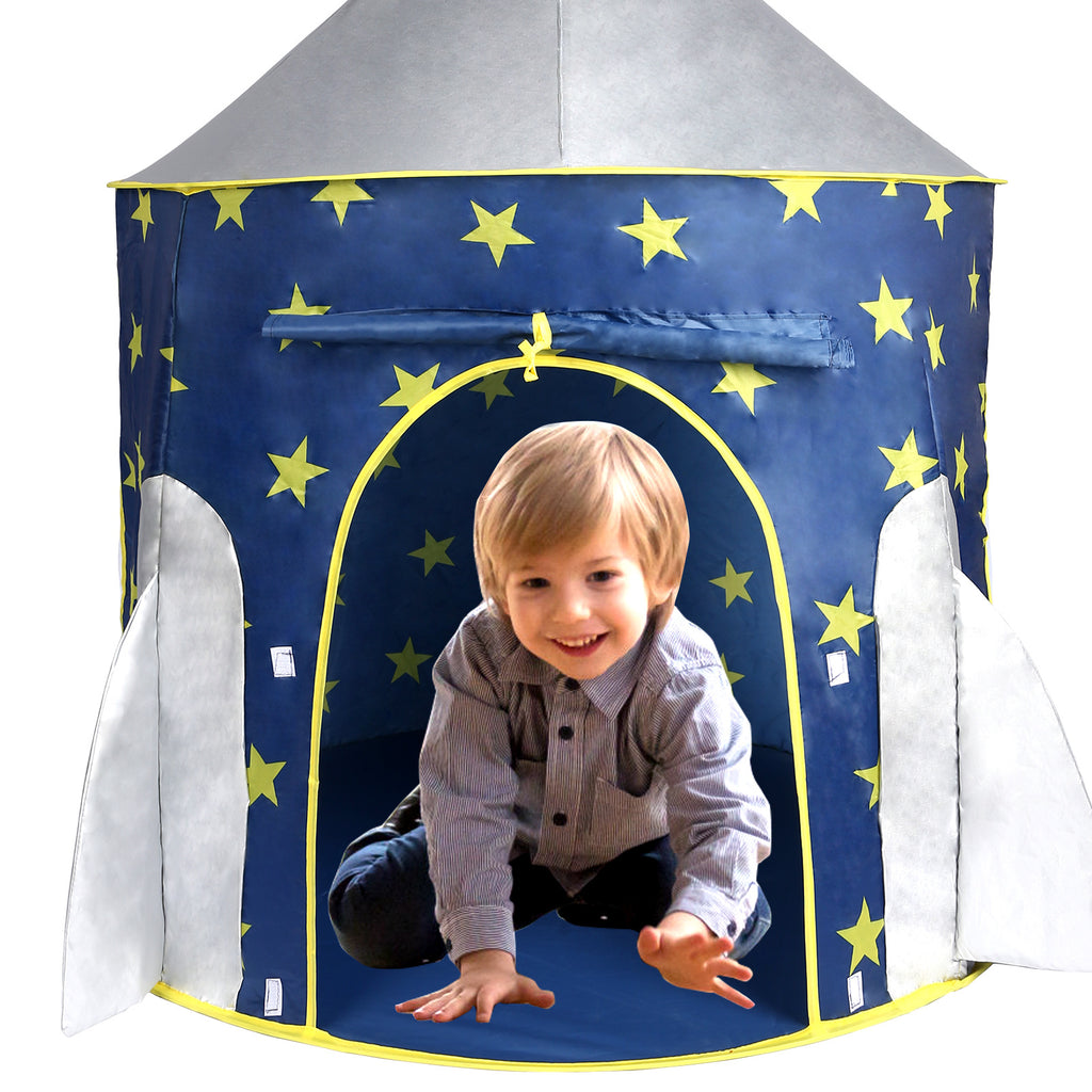 Kids Tent Rocket Spaceship, Kids Play Tent, Unicorn Tent for Boys & Girls, Kids Playhouse