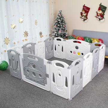 Foldable Baby Playpen Baby Folding Play Pen Kids Activity Center Safety Play Yard