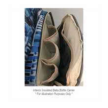 Load image into Gallery viewer, Designer Diaper Bags - Cute Cowgirl With Brown Cow Print On Soft Pink Waterproof Diaper Bag