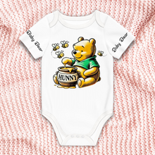 Load image into Gallery viewer, Baby Onesie® Short Sleeve Pooh Baby Bear Bodysuit Newborn To 2T, White