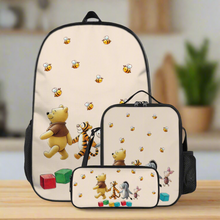 Load image into Gallery viewer, Pooh and Friends Backpack School Bags Set of 3