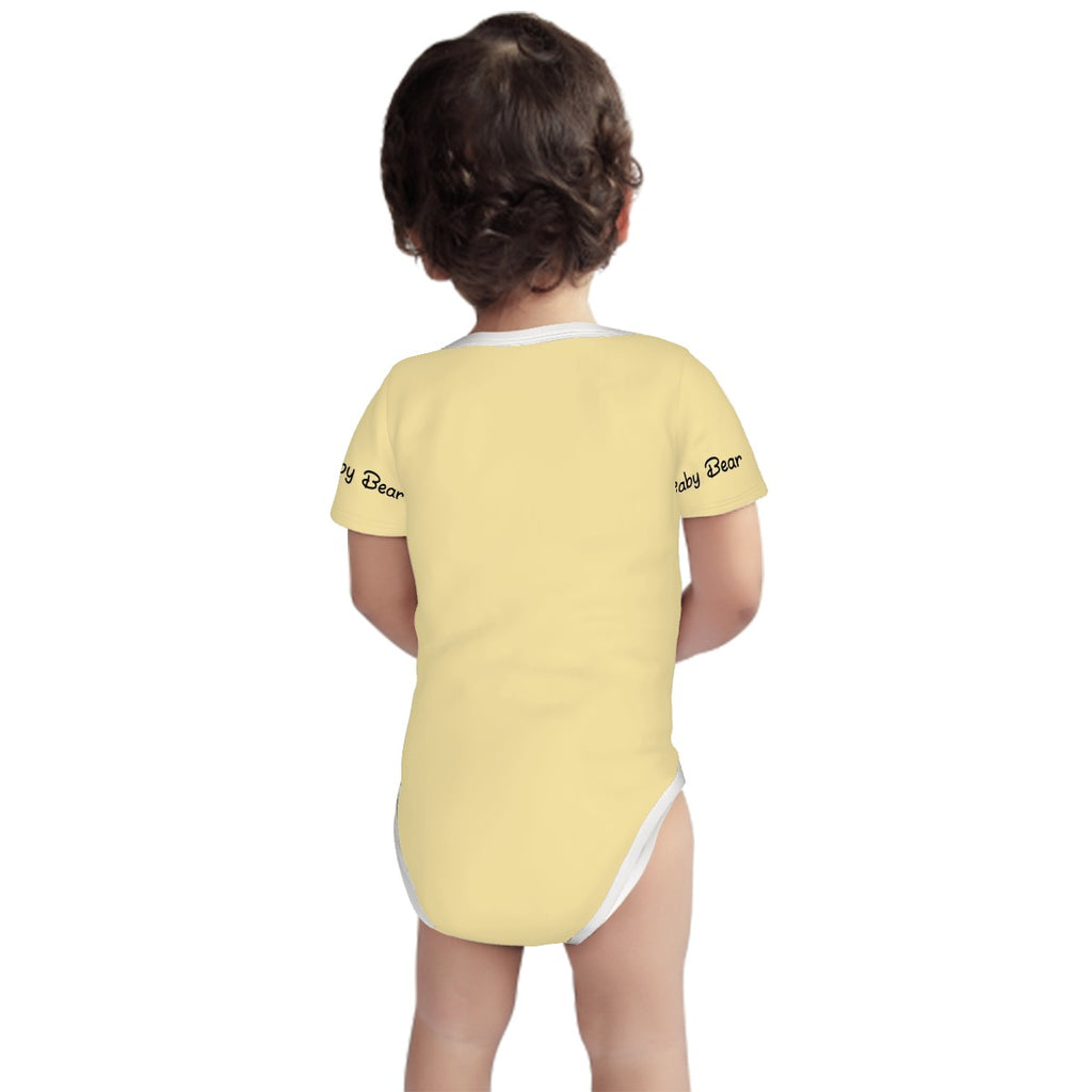 Baby Onesie® Short Sleeve Pooh Baby Bear Bodysuit Newborn To 2T, Butter