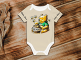 Baby Onesie® Short Sleeve Pooh Baby Bear Bodysuit Newborn To 2T, Desert Calm