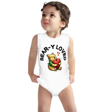 Load image into Gallery viewer, Baby Bear Onesie® Cotton Sleeveless Summer Pooh Bodysuit Newborn To 2T, White