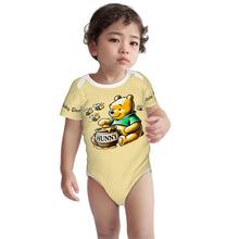 Load image into Gallery viewer, Pooh Baby Onesie® Cotton Short Sleeve Baby Bear Bodysuit Pooh Newborn To 2T, Butter