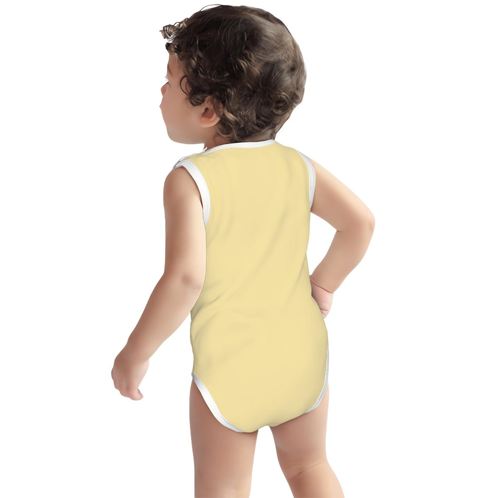 Baby Bear Onesie® Cotton Sleeveless Summer Pooh Bodysuit Newborn To 2T, Butter