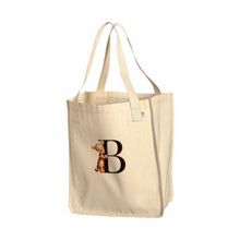 Load image into Gallery viewer, Tigger Monogram Tote Personalized Canvas Tote Bag Eco Friendly Pure Organic Cotton