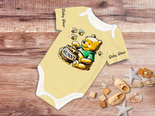 Load image into Gallery viewer, Pooh Baby Onesie® Cotton Short Sleeve Baby Bear Bodysuit Pooh Newborn To 2T, Butter