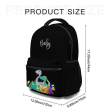 Load image into Gallery viewer, Personalized School Backpack Bag Insulated Lunch Tote Bag Pencil Bag Pouch Set of 3 for School With Cute Dinosaurs