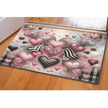 Load image into Gallery viewer, Hearts 5 Thin rectangular floor mat