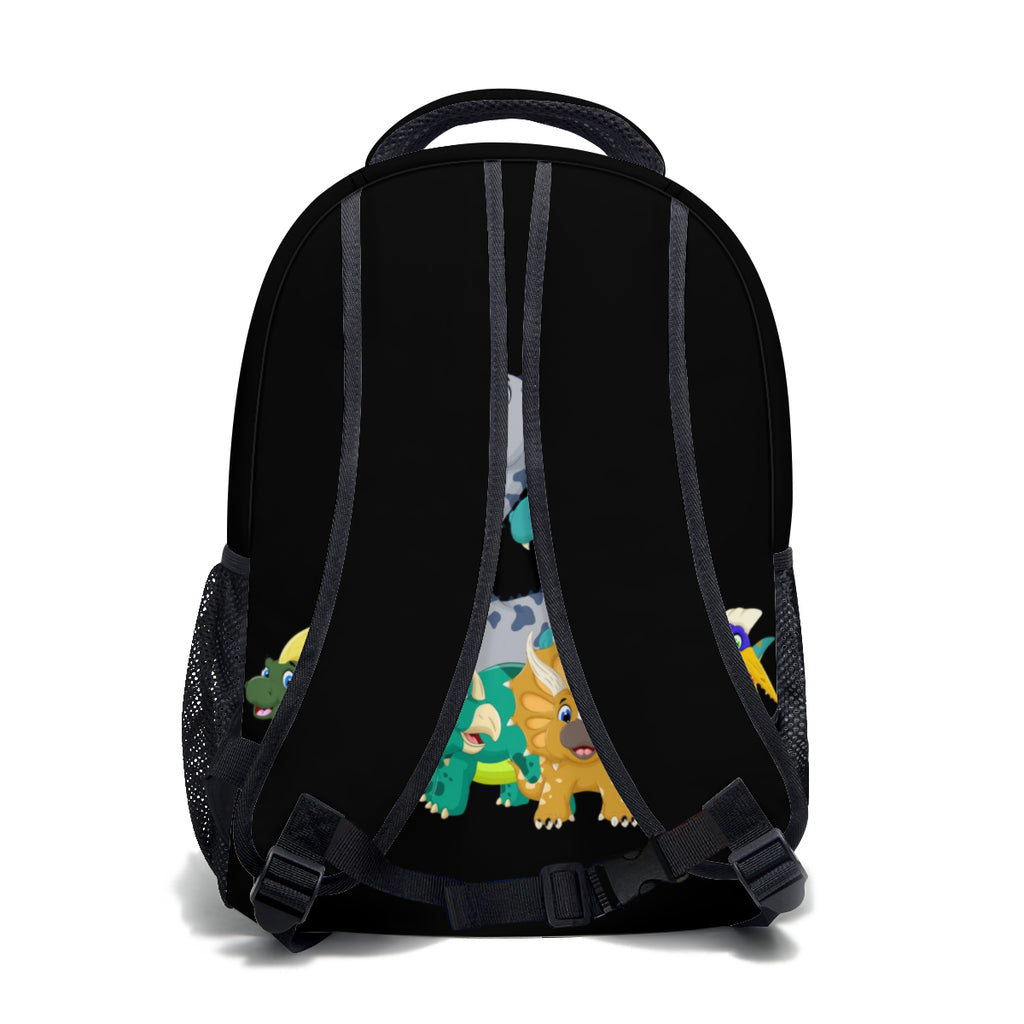 Personalized School Backpack Bag Insulated Lunch Tote Bag Pencil Bag Pouch Set of 3 for School With Cute Dinosaurs