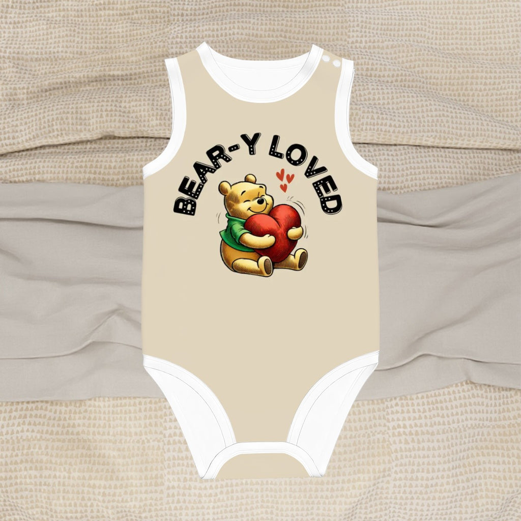 Baby Bear Onesie® Cotton Sleeveless Summer Pooh Bodysuit Newborn To 2T, Desert Calm