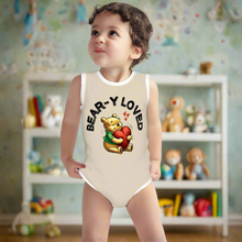 Load image into Gallery viewer, Baby Bear Onesie® Cotton Sleeveless Summer Pooh Bodysuit Newborn To 2T, Desert Calm