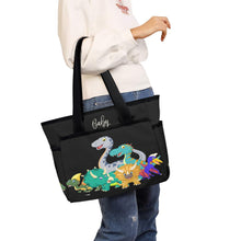 Load image into Gallery viewer, Personalized Diaper Bag - Cute Dinosaur Friends Diaper Bag Tote - Waterproof Mommy Bag Tote, Baby Shower Gift For Her