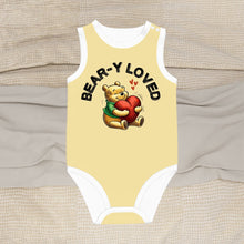 Load image into Gallery viewer, Baby Bear Onesie® Cotton Sleeveless Summer Pooh Bodysuit Newborn To 2T, Butter