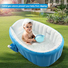 Load image into Gallery viewer, Baby Inflatable Bathtub; Portable Toddler Bathtub Baby Bath Tub Foldable Travel Tub with Air Pump