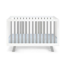 Load image into Gallery viewer, Livia 3-in-1 Convertible Island Crib White/Gray