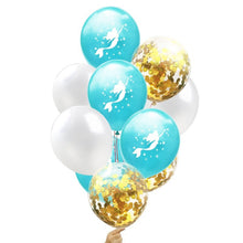 Load image into Gallery viewer, 10pcs Mermaid Birthday Latex Balloon Mermaid Balloon Number Age Balloon Ready Stock