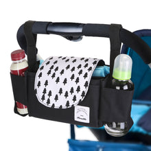 Load image into Gallery viewer, Stroller Organizer Bag 6 Pockets Baby Trolley Bag with Cup Holder for Paper Tissue Diaper Phone Snacks Baby Cream