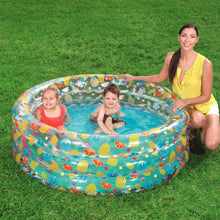 Load image into Gallery viewer, 59x21in Inflatable Swimming Pool Blow Up Family Pool For 3 Kids Foldable Swim Ball Pool Center