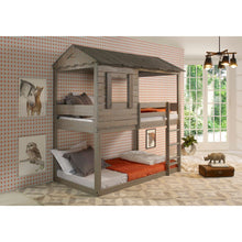 Load image into Gallery viewer, ACME Darlene Twin/Twin Bunk Bed, Rustic Gray 38140