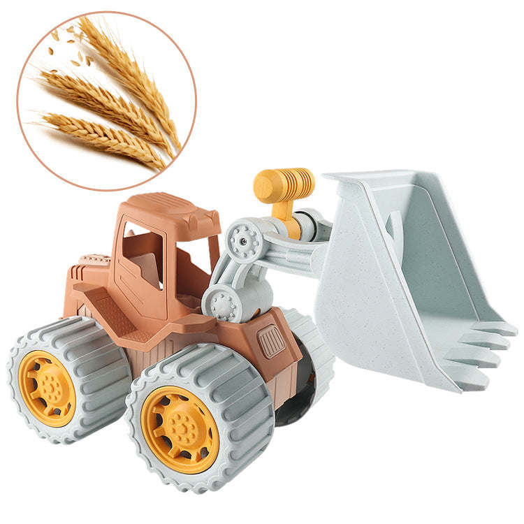 Children's Wheat Straw Medium Beach Simulation Dredger Bulldozer Toy