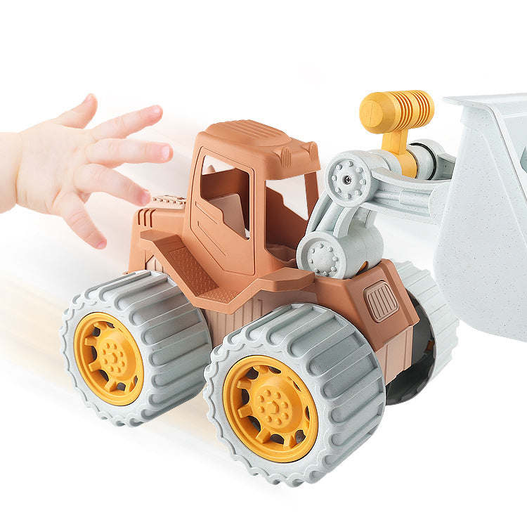Children's Wheat Straw Medium Beach Simulation Dredger Bulldozer Toy