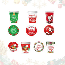 Load image into Gallery viewer, 30 PCS Christmas Paper Plates,9 inches Christmas Party Supplies 6 Designs Snowman and Santa Claus Disposable Plates for Christmas Party Dinner Tableware Decoration Supplies