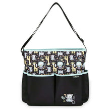 Load image into Gallery viewer, Baby Boom Tote Diaper Bag with Adjustable Shoulder Strap, Black