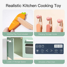 Load image into Gallery viewer, ROBUD Kids &amp; Toddlers Kitchen Playset Wooden Pretend Play Kitchen Set Toy Gift