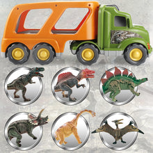 Load image into Gallery viewer, Toy Dinosaur for 2 3 4 Years Old Boys and Girls;  Car Transport Truck with Sound and Light;  6 Pack of 5&#39;&#39; Dinosaur Toys;  Educational Realistic Dinosaur Play Set