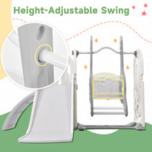 Load image into Gallery viewer, Toddler Slide and Swing Set 5 in 1; Kids Playground Climber Slide Playset with Basketball Hoop Freestanding Combination for Babies Indoor &amp; Outdoor