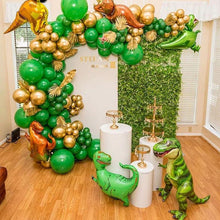 Load image into Gallery viewer, 105pcs Dinosaur Foil Balloon Arch Garland Kit Jungle Animals dino Theme Decoration Kids Birthday Party Baby Shower Supplies