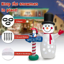 Load image into Gallery viewer, Happy Christmas Holiday Yard Decorations Inflatable W/ LED Lights