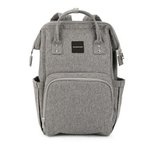 Load image into Gallery viewer, Modernism Adjustable Shoulder Straps Organizer pockets Insulated Bottle Storage Wet Wipes Pocket Backpack Diaper Bag, Gray