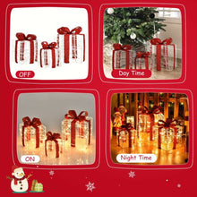 Load image into Gallery viewer, Christmas Lighted Gift Boxes Decorations for Indoor &amp; Outdoor