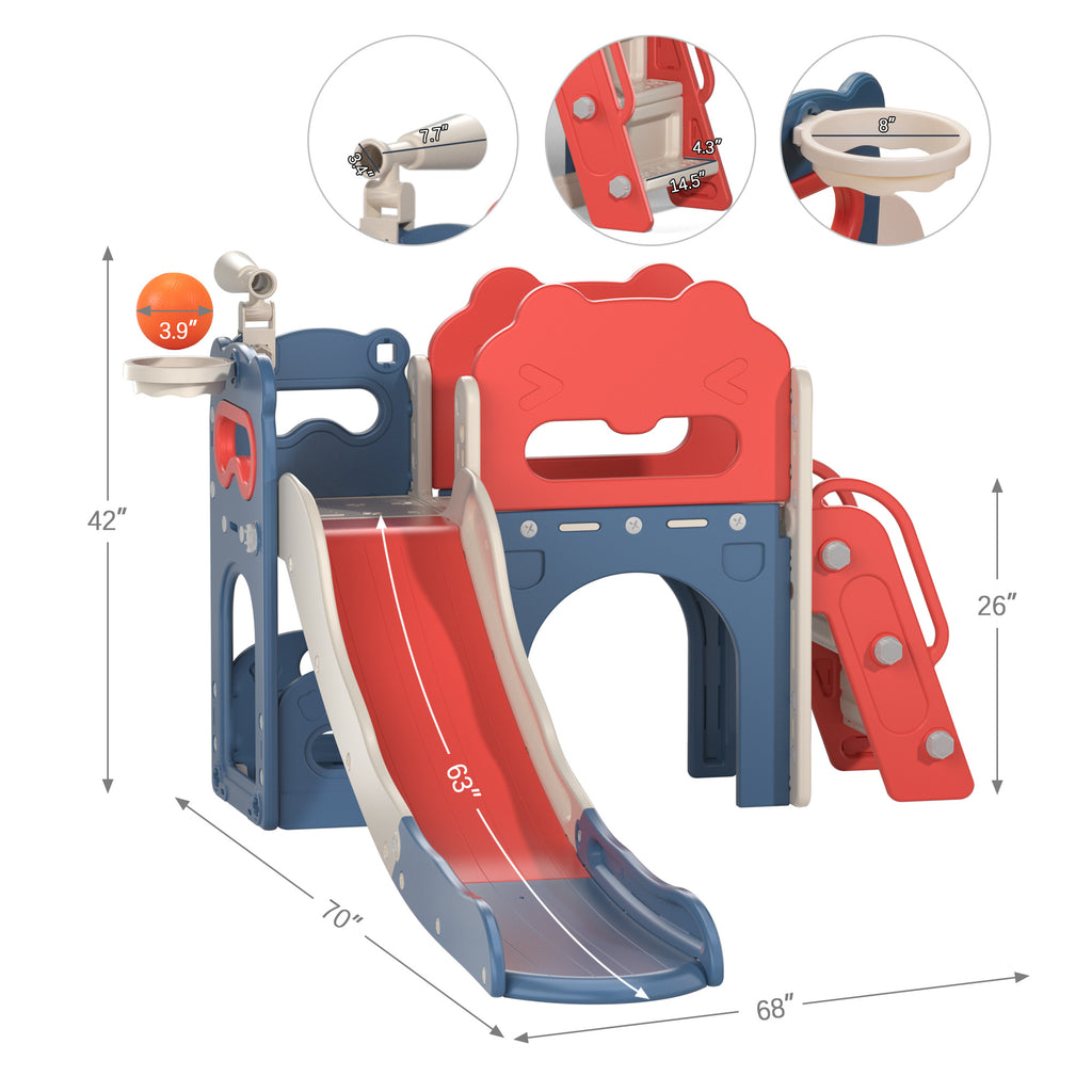 Kids 8-in-1 Playset & Slide