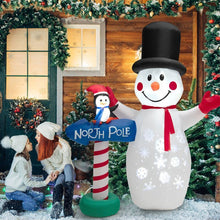 Load image into Gallery viewer, Happy Christmas Holiday Yard Decorations Inflatable W/ LED Lights